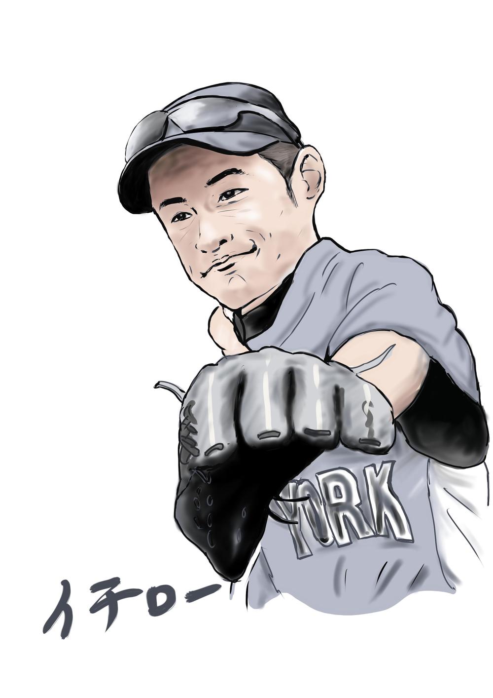 イチロー似顔絵 - ランサーズ