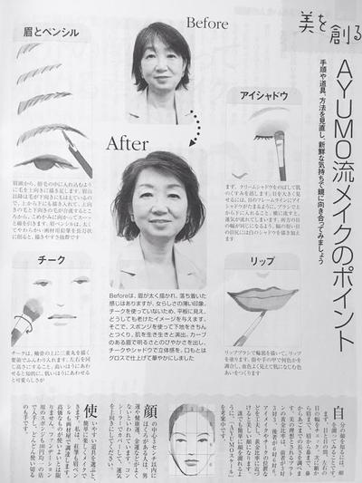 雑誌　メイク方法