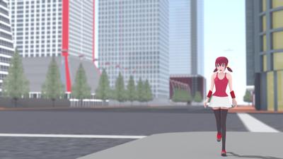 Blenderモデル：少女