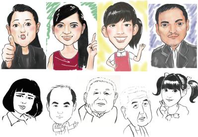 似顔絵制作