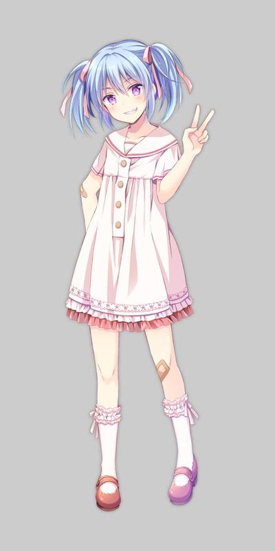 活発な少女の立ち絵