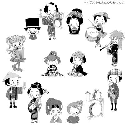 印刷配布物の挿絵イラストを作成