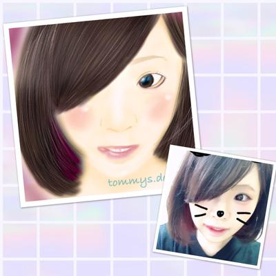 アイコン用似顔絵作成