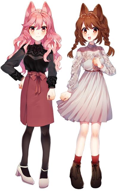 キャラデザ「けもみみの美少女」
