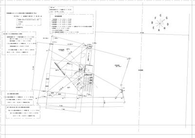 建築設計ボリューム確認図面配置図