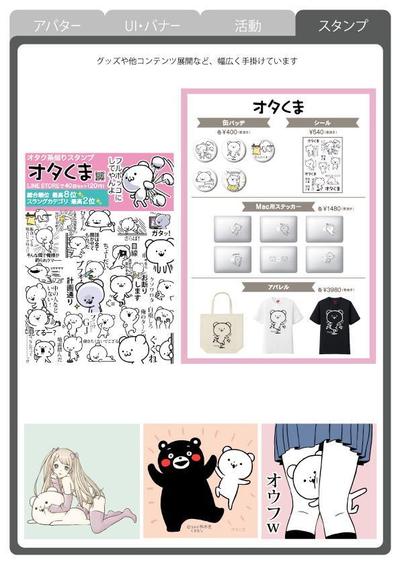 Lineスタンプ実績