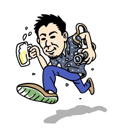 居酒屋紹介サイトの似顔絵キャラクターデザイン Aさん