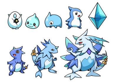 進化系モンスターを制作しました