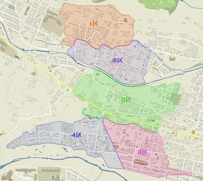 川口町東部町会様、地域案内地図作成