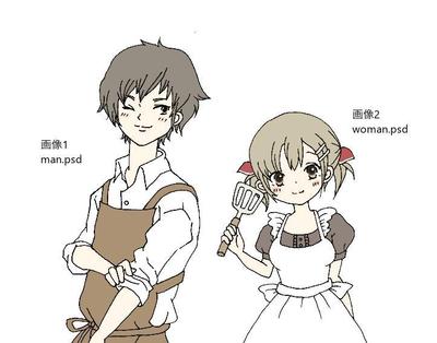 チラシ用イラスト-人物