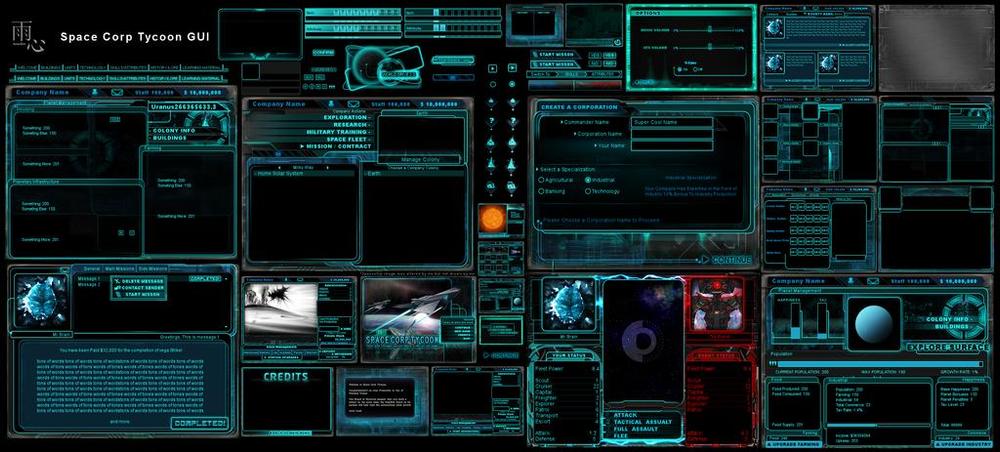 Space Corp Tycoon GUI