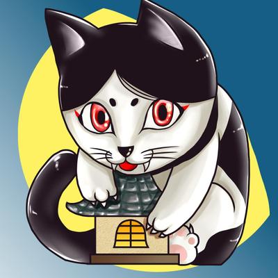 アプリアイコン用イラスト・化け猫