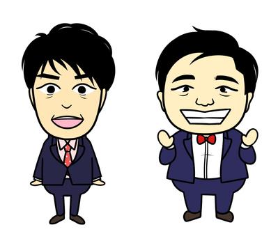 ネット番組：リアルキング三拍子のロゴイラスト