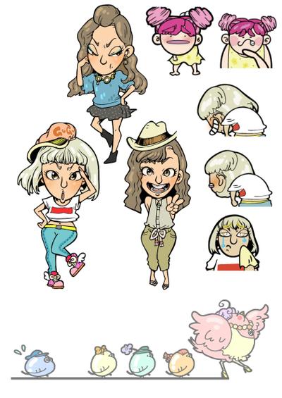 ポップなキャラデザ