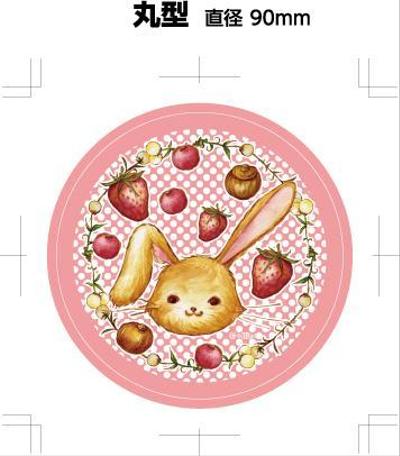 オリジナルのうさぎちゃんコースター