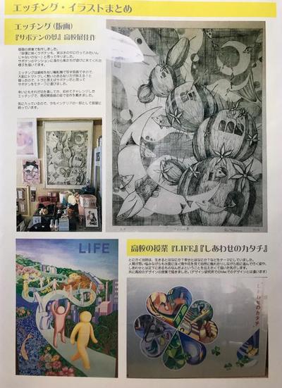 高校の授業で勉強したエッチングなど