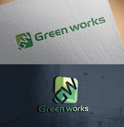 Greenworks（株）人材派遣会社ロゴデザイン案