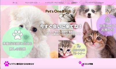 【ペットショップ店舗さま】トップページデザイン・コーディング・Wordpressテーマ作成