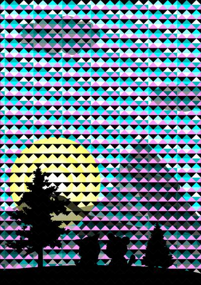 トライアングルの奥の風景