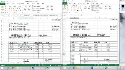 私の基本レベルですが出来る範囲のExcelです。