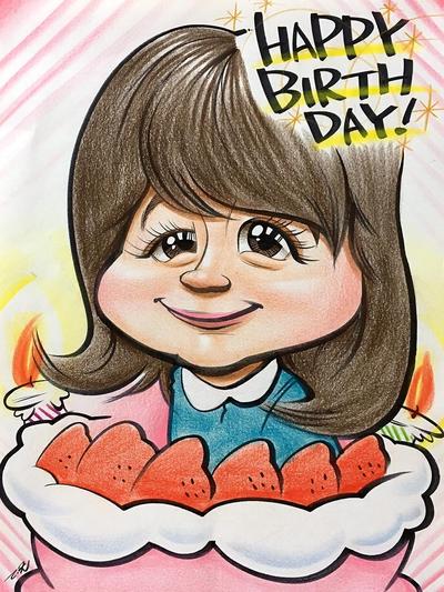 似顔絵サンプル【誕生日プレゼント】