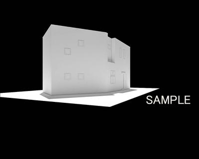 【パース】住宅_ホワイトモデル1-6