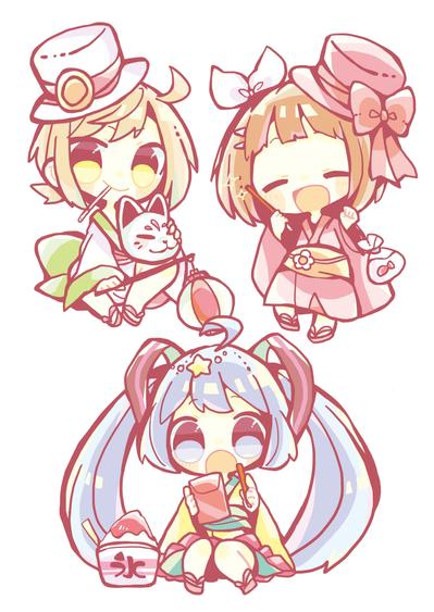 初音ミク×双子の魔法使いリコとグリ クリアファイル