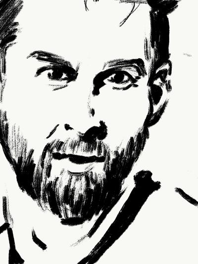 似顔絵イラスト(リオネル・メッシ)