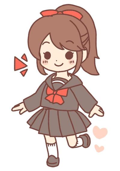 【キャラクター】デフォルメ女子中学生