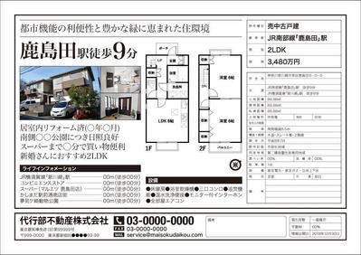 売り戸建用マイソクサンプル