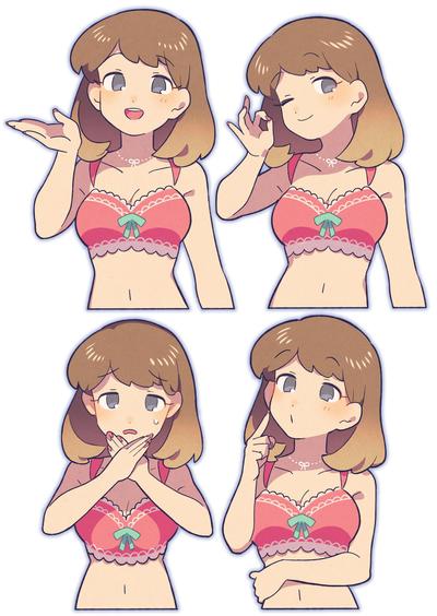 サイトの案内キャラクターデザイン