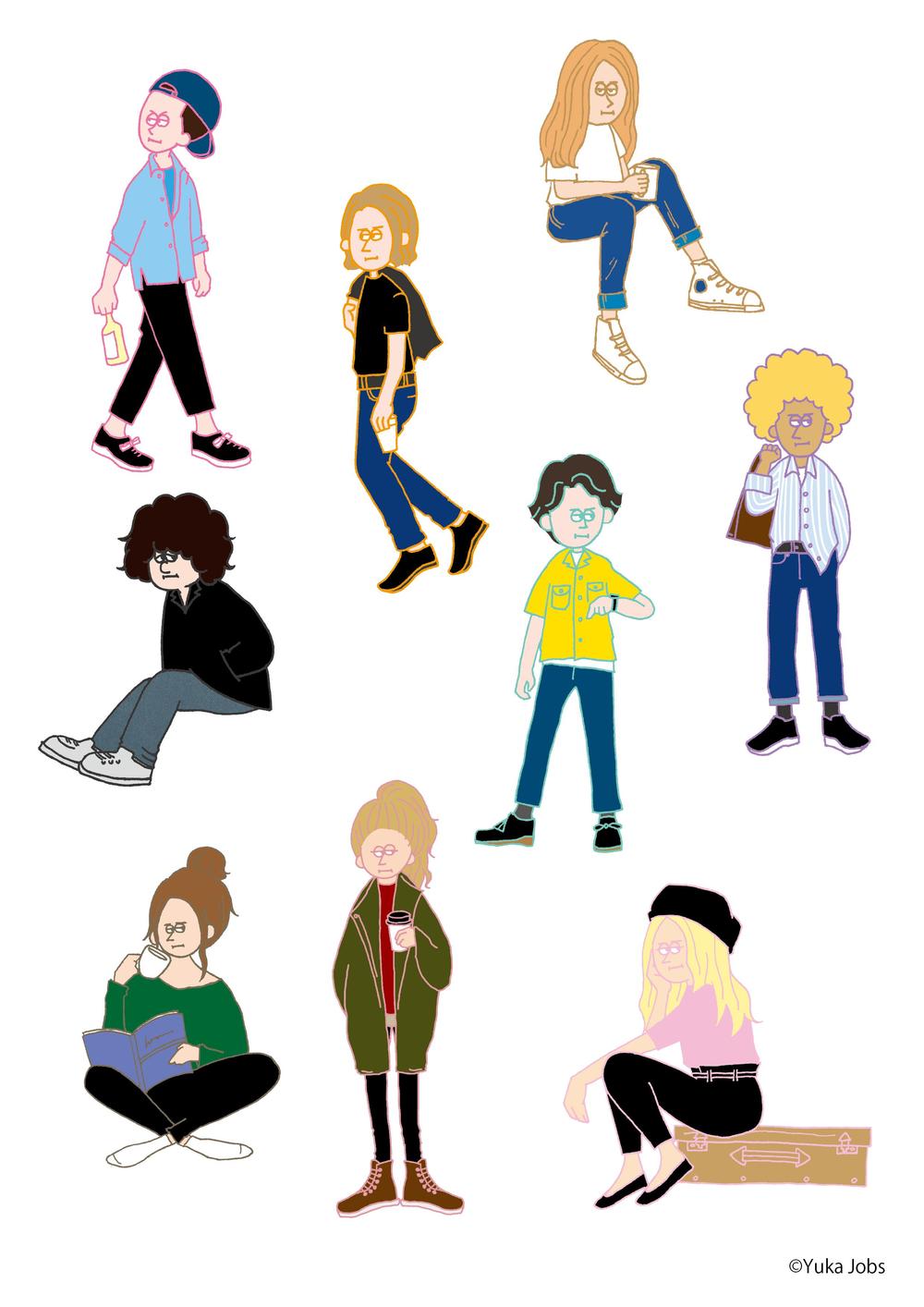 おしゃれなゆるいイラスト