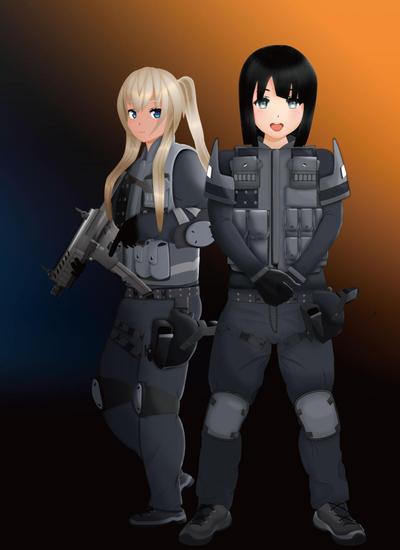 二人組の兵士