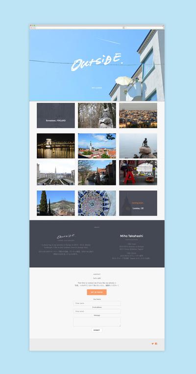 写真プロジェクトのWEBサイト