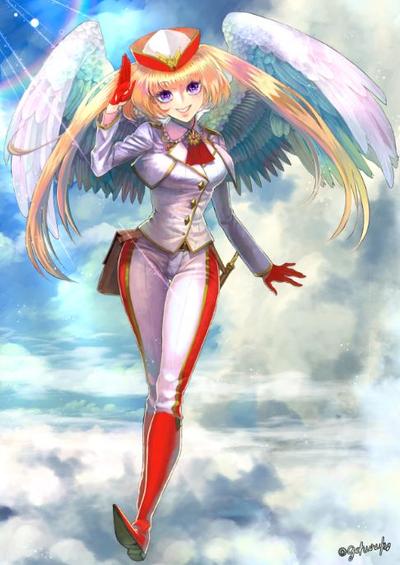 キャラクターメインの背景付きイラスト