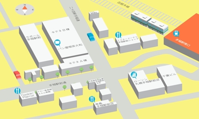 手稲駅周辺地図