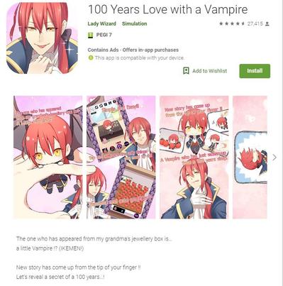 ゲームアプリ100 Years Love With a Vampireの英語ネイティブ校正、タイ語・