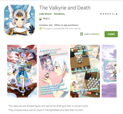ゲームアプリ The Valkyrie and Death 日英翻訳