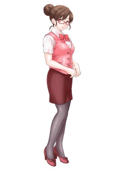 企業PR用女性キャラクター (OL風)_1