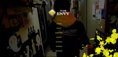 ホストクラブ、club ENVYのホームページ制作