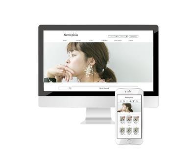 アクセサリーのＥＣサイトデザイン