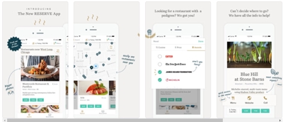 レストランの予約ios/ androidアプリ