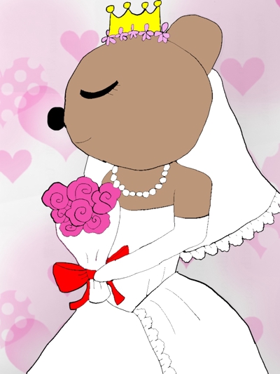 花嫁クマ