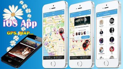 Uber App、GPSを利用した距離測定App