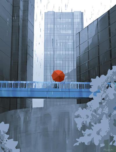 雨の花