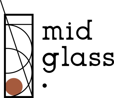 カフェ　mid glass. coffee　ロゴ作成