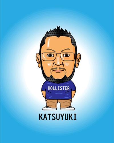友人の似顔絵