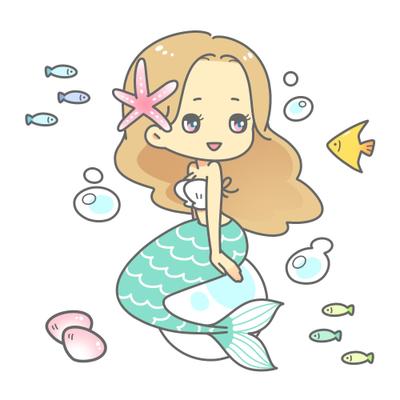 人魚のイラスト【PIXTA】