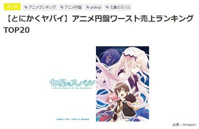 【とにかくヤバイ】アニメ円盤ワースト売上ランキング TOP20