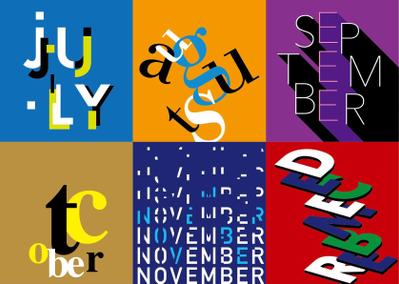  typography 7月〜12月